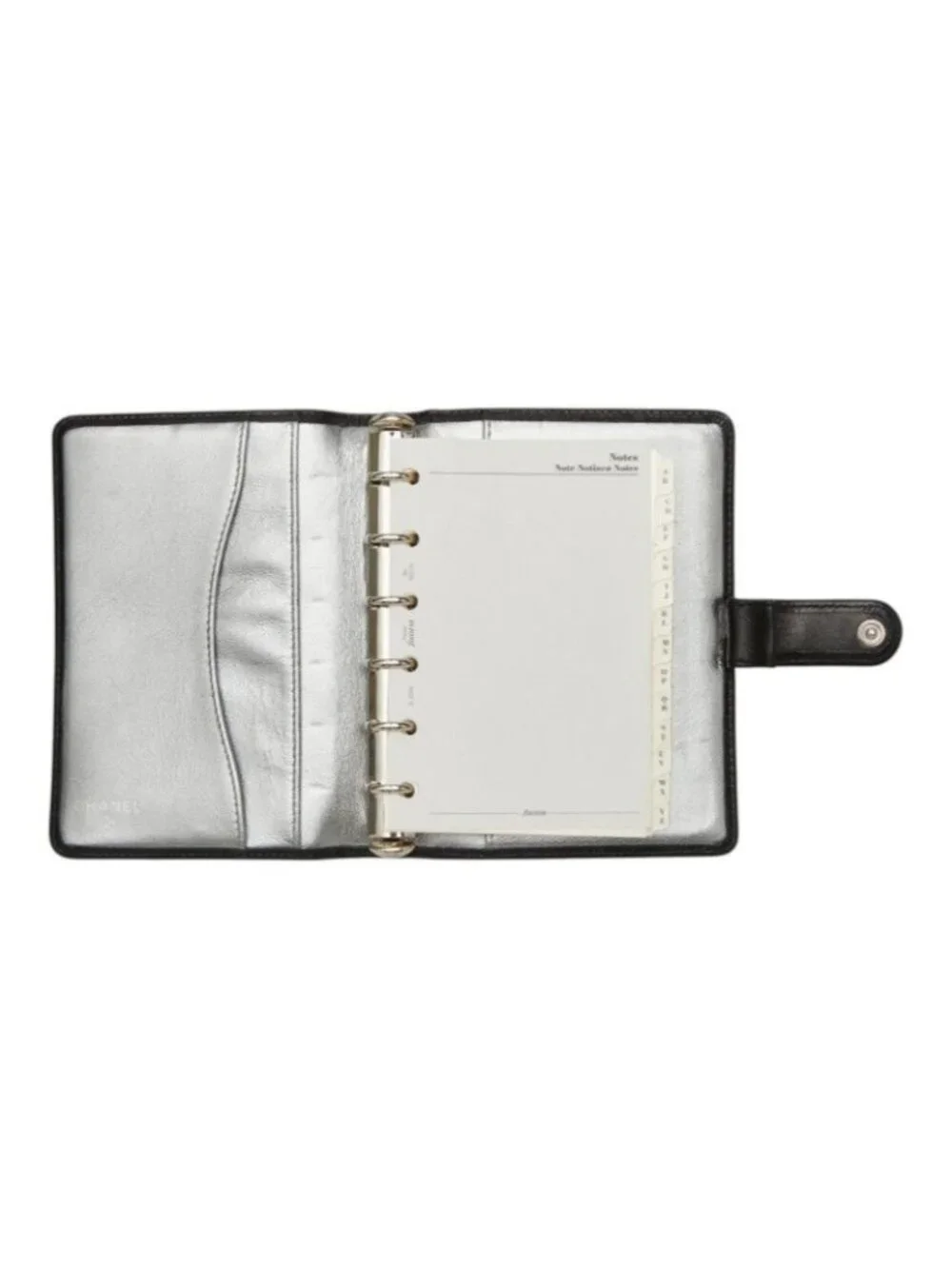 Chanel Mademoiselle Agenda CC Logo Cover Black Leather